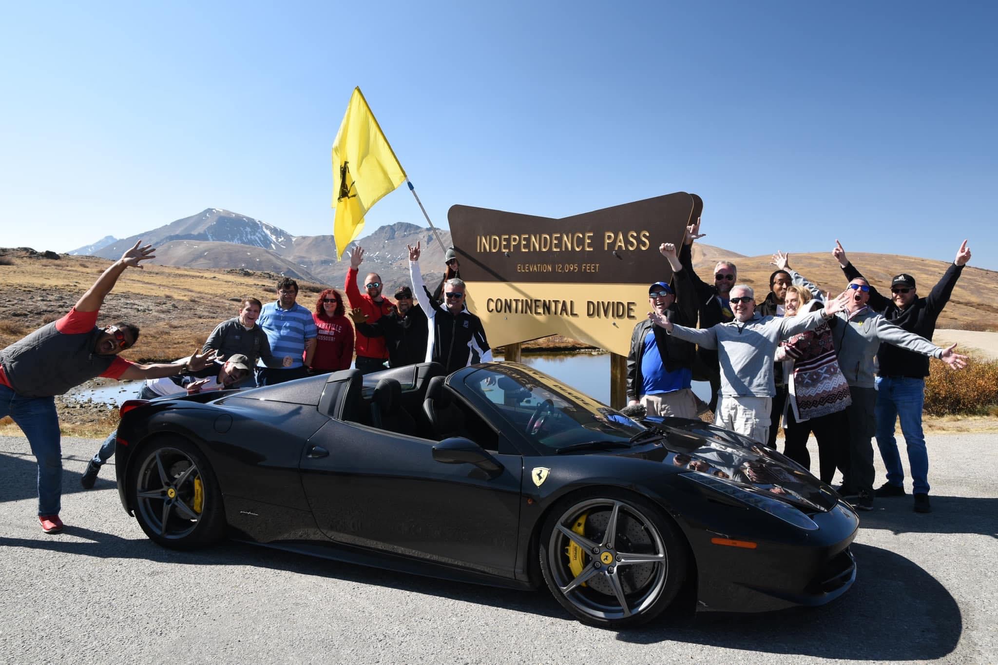 John Adams and friends on a supercar tour